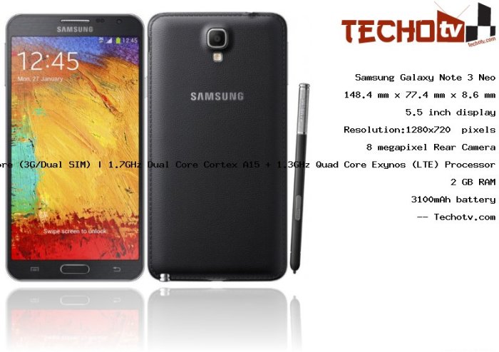 Samsung galaxy note 3 neo duos price and specification